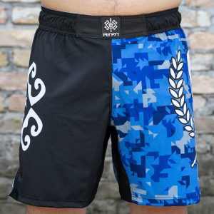 "COMBAT LOGO SAPPHIRE" SHORTS